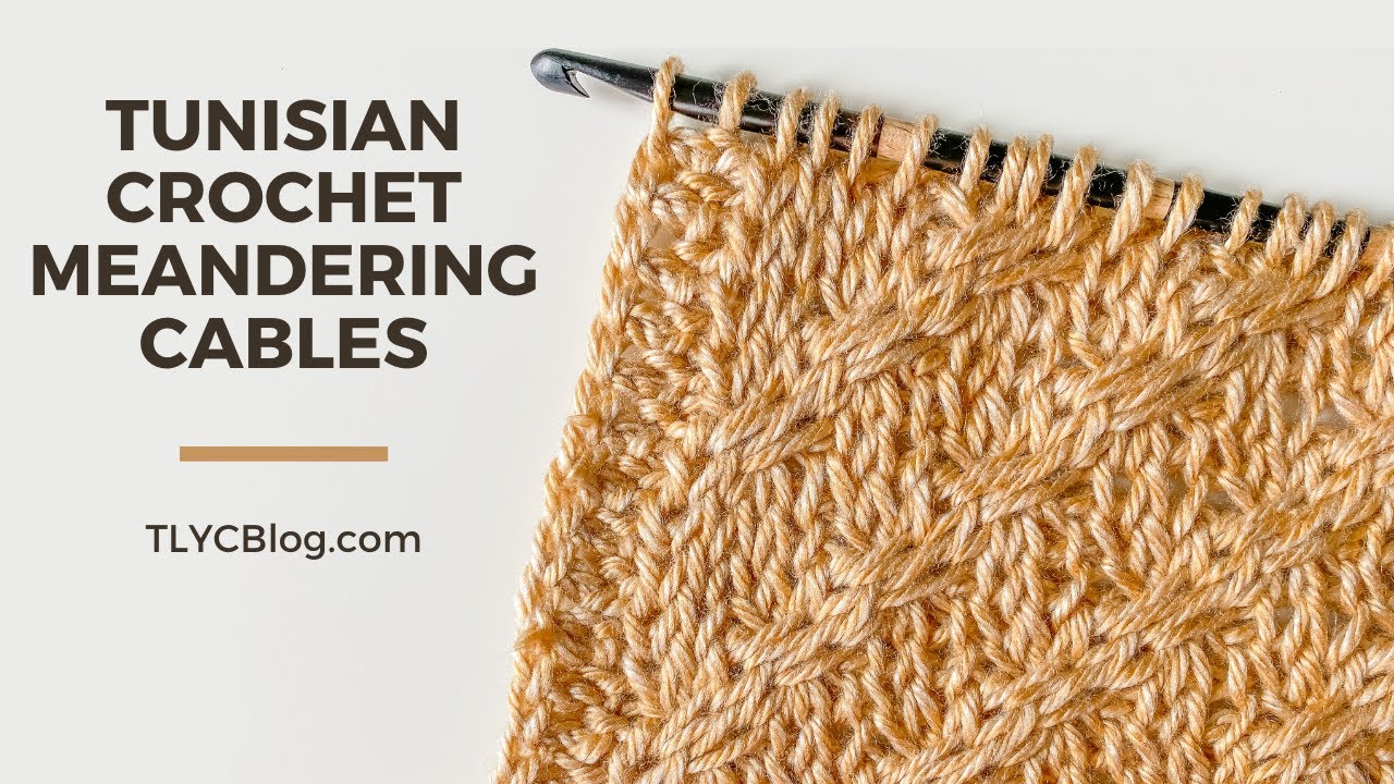 How to Tunisian Crochet Basic Cables - Learn the Meandering Cables Pattern  [BEGINNER CROCHET CABLES] 