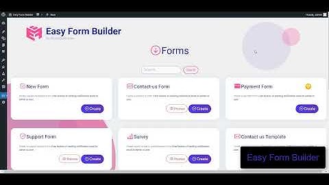 How to create and add a form with Easy Form Builder version 3