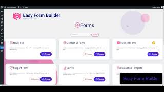 How to create and add a form with Easy Form Builder version 3 screenshot 4