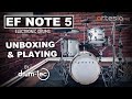 EFNOTE 5 electronic drums Unboxing & playing by drum-tec