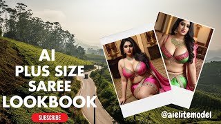 [4K] AI ART indian Lookbook Model Al Art video- #saree  #beauty #stunninglook #viral