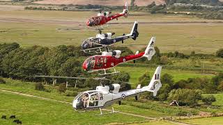 GAZELLE DISPLAY TEAM FORMATION FLYING 4K