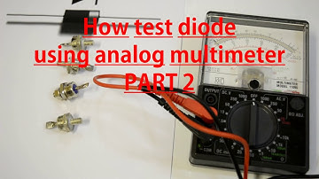 How to test a diode using an analog multimeter. Tagalog