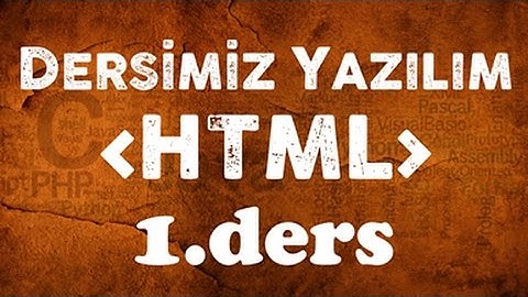 HTML dersleri 01 notepad++ kurulum