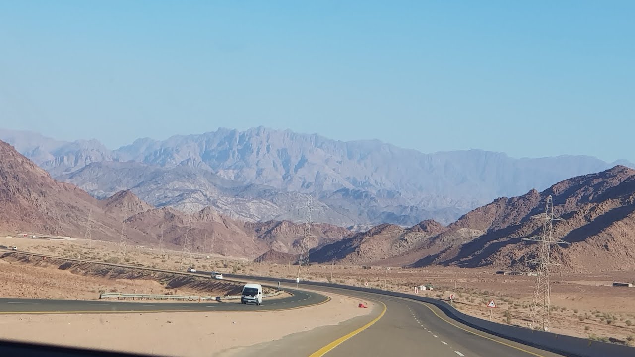 طريق السعودية الأردن السريع ❤ رحلتنا من حقل وتبوك  الى الأردن❤شاهد الحدود الأردنية السعودية