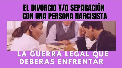 ¿Cómo actúa un narcisista después de un divorcio?