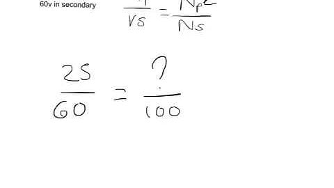 Step up transformer calculations