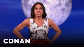 Rosario Dawson's Wonder Woman Power Pose | CONAN on TBS