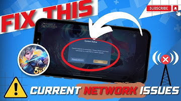Fix Mobile Legends "Current Network is Unavailable" Error on iPhone | MLBB Connection Issue