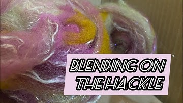 Blending Wool on the Hackle