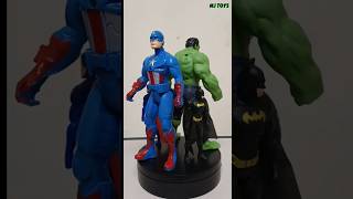 Avengers superheroes action figure Hulk Captain America Superman Batman #shorts #avengers #marvel