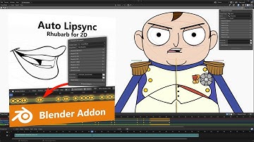 How to auto-lipsync 2D characters in Blender 3.3+ with Rhubarb Lipsync addon