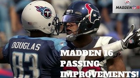 Madden 16 Passing Improvements! Good or Bad?