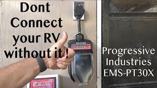 RV MUST HAVE ! Progressive Industries EMSPT30X Portable Surge Protector