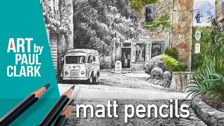 How to Draw a French Scene with Matt Pencils   Sketchbook Tour