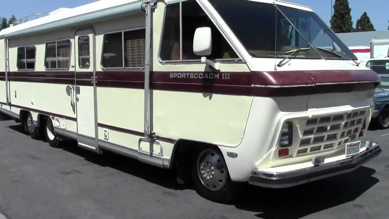 JDI2828 1984 34 Sportscoach RV Motorhome  Walk Around Doovi