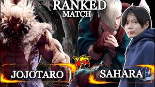 🔥SF6 ▰ JOJOTARO (Akuma) Vs SAHARA (ED) ▰ RANKED MATCH ▰ HL