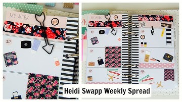 Heidi Swapp Weekly Spread! | Decorate My Planner With Me