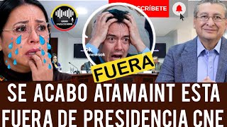 SE ACABO ATAMAINT FUERA PRESIDENCIA DEL CNE LA BOTAN COMO AL PERRO NOTICIAS ECUADOR RFE TV