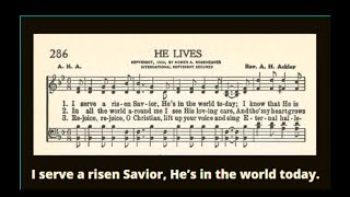 He Lives Hymn with Lyrics