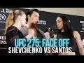 UFC 275: Valentina Shevchenko and Talia Santos staredown