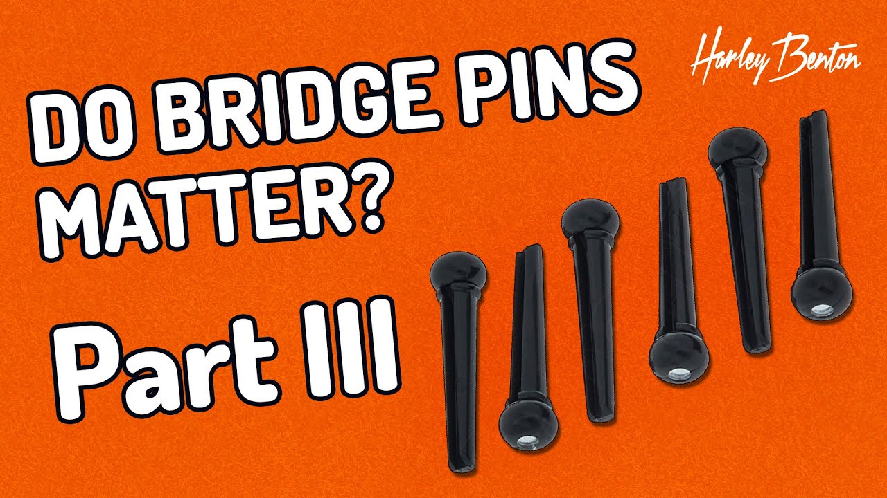 Harley Benton - Bridge Pins - Part III - Plastic vs. Ebony