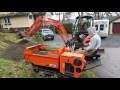 Excavator loading a track dumper