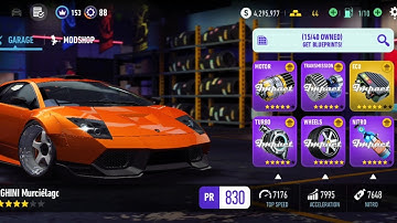 NEED FOR SPEED NO LIMITS ☆《 LAMBORGHINI MURCIELAGO SV 》☆《 UPGRADING 》☆《 ECU 6 STARS 》