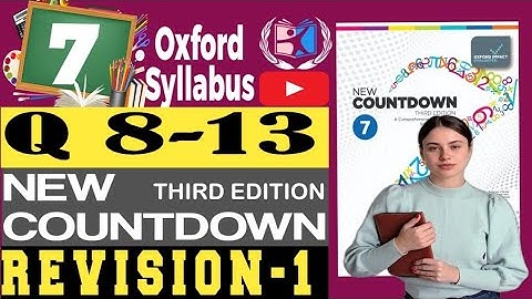 Class 7 Math | Revision 1 l Q 8-13 l New Countdown 3rd Edition! l Shahzad Ali Shzi