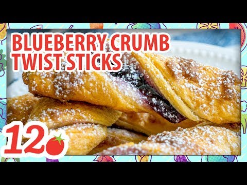 How to Make: Blueberry Crumb Twist Sticks