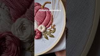 Pumpkin PDF pattern + full video tutorial #embroidery #handembroidery #handmade #stitch #art #craft