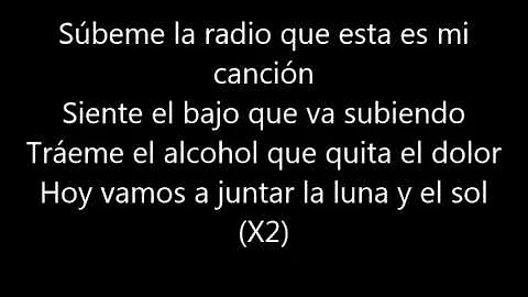 Enrique Iglesias - SUBEME LA RADIO (Lyrics/Letra)