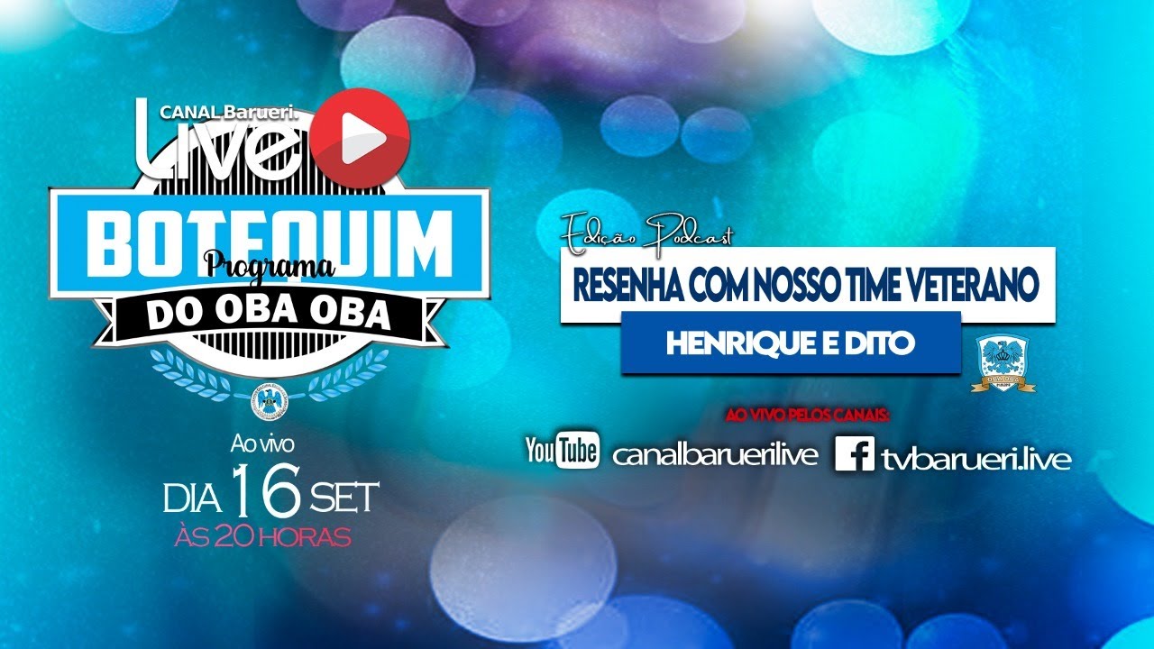 Resenha Com Time Veterano | Botequim Do Oba Oba