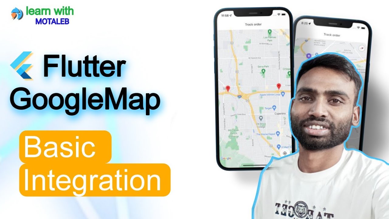 Flutter Google MapTutorial Map Integration | Abdul Motaleb|Learn With ...