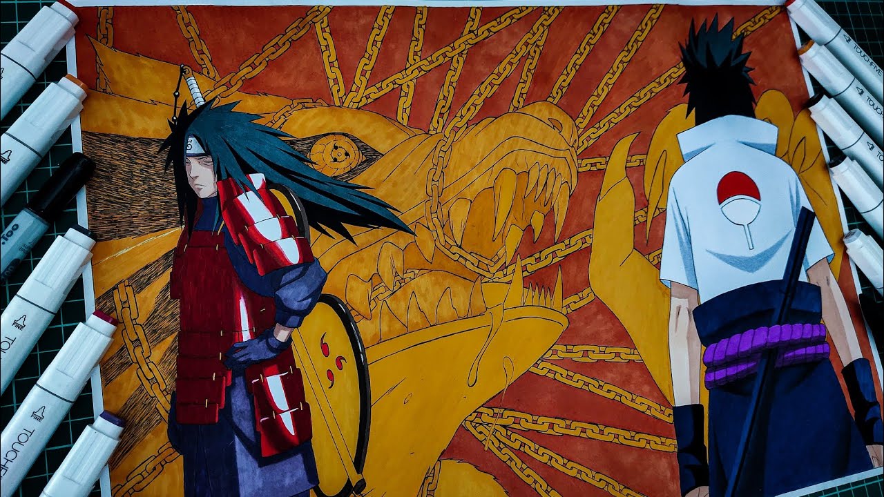 Drawing Naruto Color Spreads Chapter 398 | Naruto | ナルト - YouTube