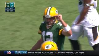 randall cobb richard rodgers making great catches packers vs jaguars nfl