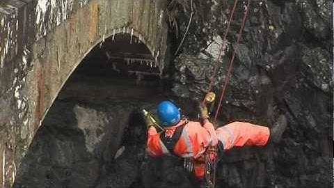 Rope access structural inspection