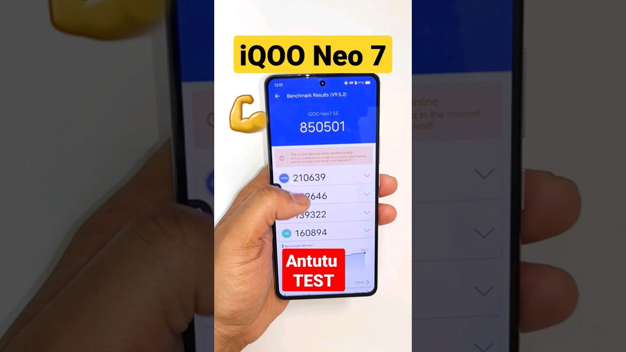 iQOO Neo 7 Antutu Score Shocking Performance 🔥🔥🔥 