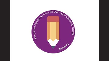 Solve for the Hypotenuse Given the Short Leg in a 30-60-90 Triangle - Geometry