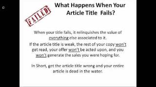 Details Article Marketing Secrets Guide