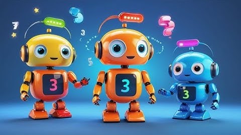 Six Toy Robots Count to Ten | Fun Counting Song for Kids | Beep, Count, and Sing Along