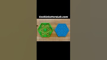Hex star - Hexagon with central star - Tessellation - Mosaic - Tiling - Cookie cutter #CookieCutters