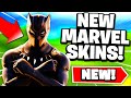 *NEW* MARVEL SKINS Coming To Fortnite! (Black Panther, Spiderman, & MORE)