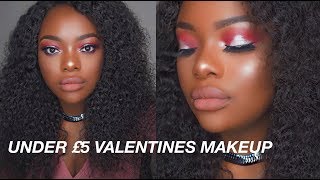 Full Face Using Makeup Under £5 | Affordable Valentine’s Day Makeup Tutorial
