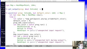 Live Programming: Advent of Code 2019 Day 13 in Rust