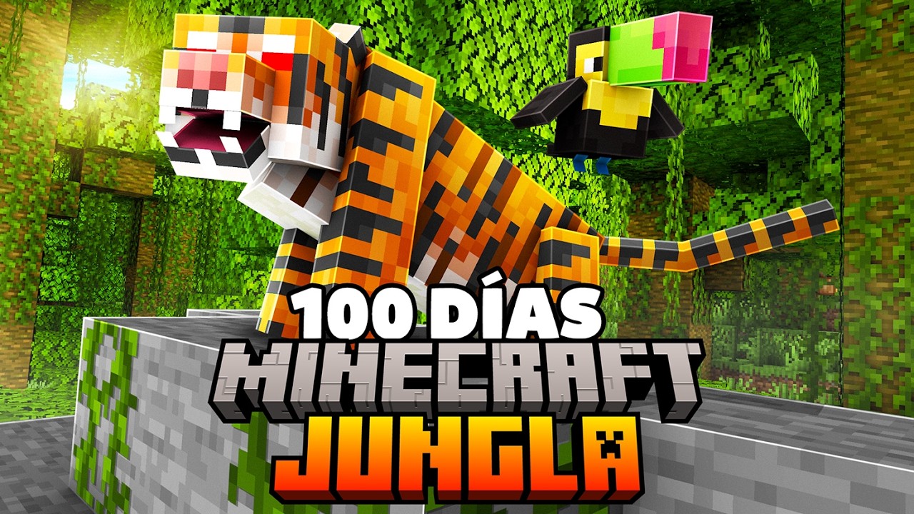 ¡Sobreviví 100 DÍAS en la SELVA AMAZÓNICA en Minecraft!