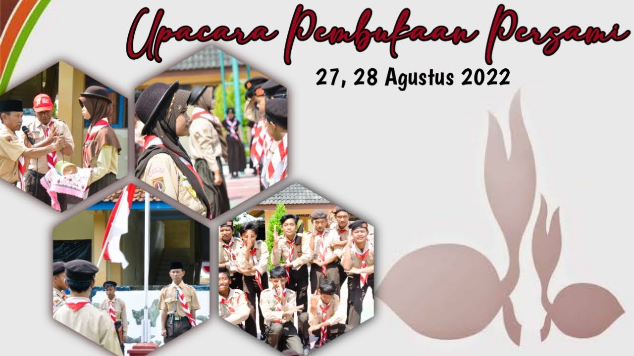 UPACARA PEMBUKAAN PERSAMI PRAMUKA PENGGALANG SMP NEGERI 4 JATIBARANG