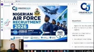 How to Apply for the Nigeria Air force Recruitment 2026
