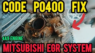 HOW TO FIX P0400 MITSUBISHI | 4A9 EGR VALVE SYSTEM MALFUNCTION | Check engine light + Rough Idle