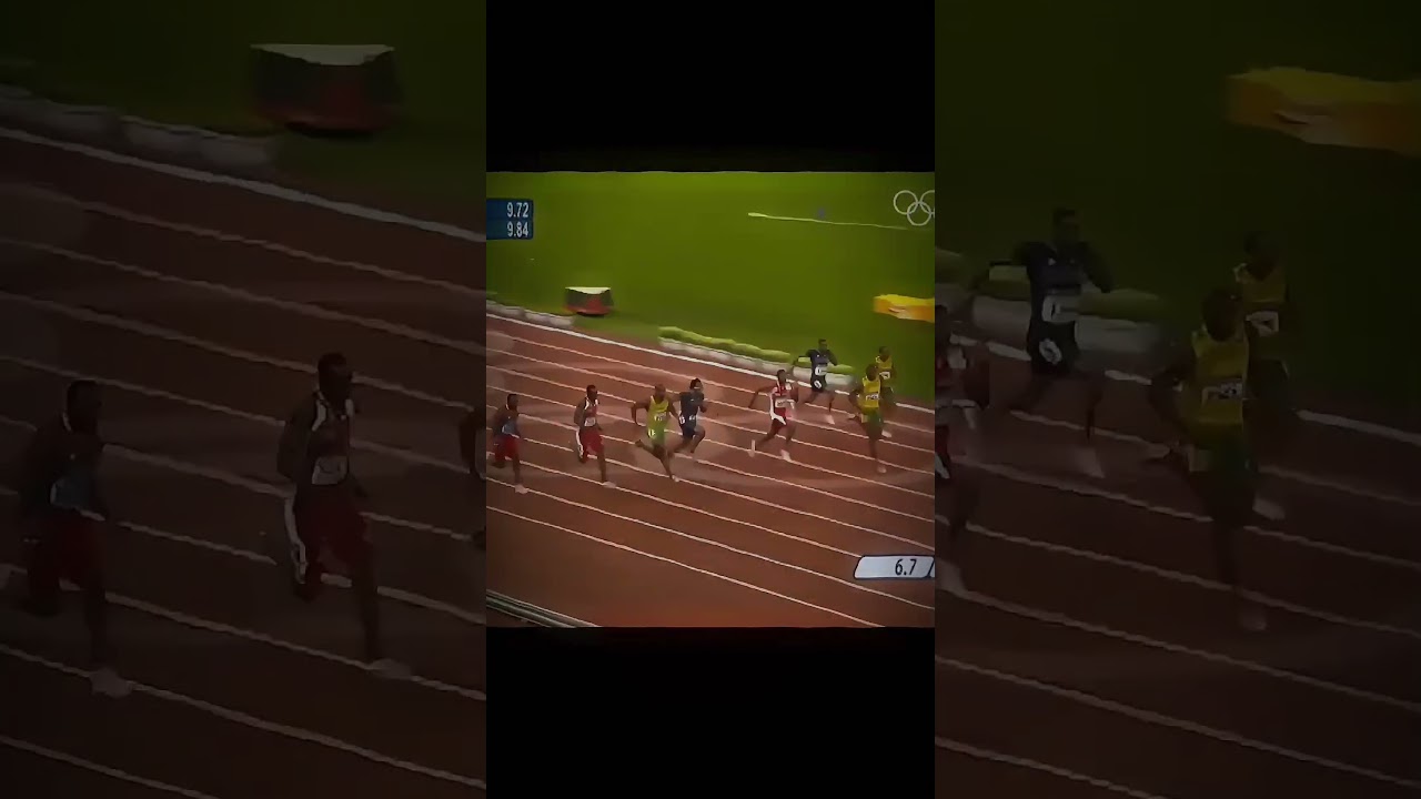 (The fastest man in the world)..